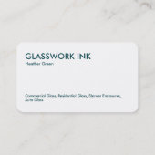 ガラス工場 名刺 (裏面)