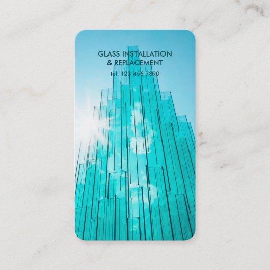 ガラス工場 名刺 (正面)