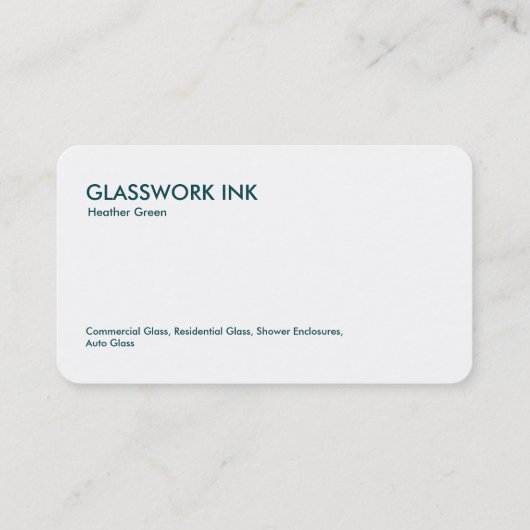 ガラス工場 名刺 (裏面)