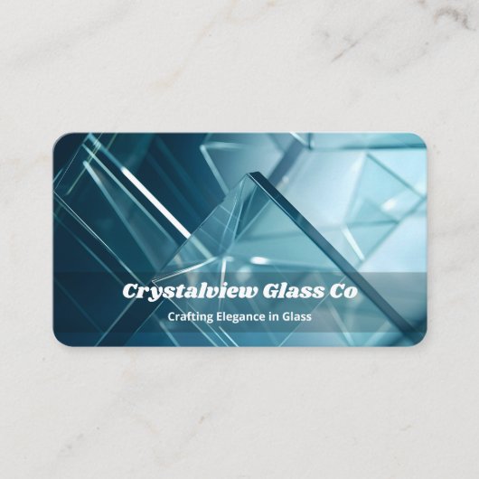 ガラス工芸品 名刺 (正面)