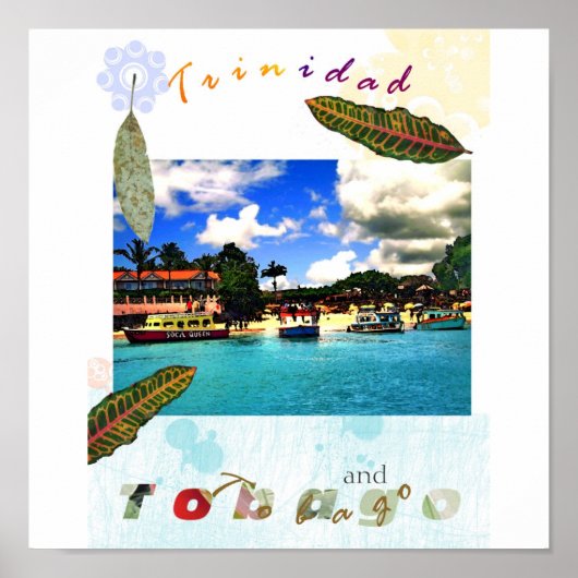 ガラス底ボートts zazzle ポスター (正面)