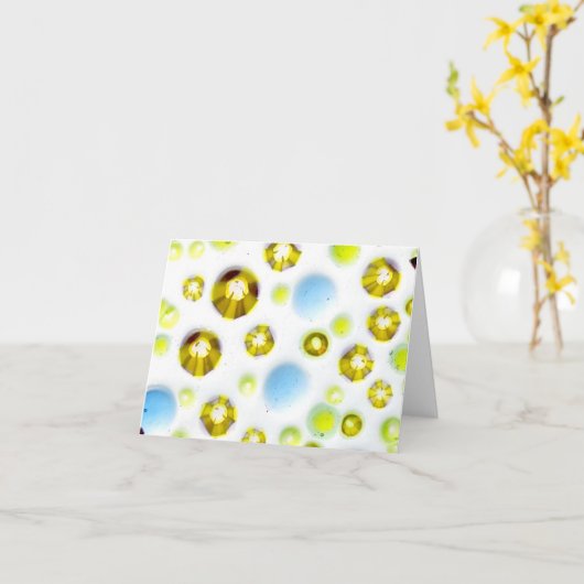 ガラス庭第3 カード (黄色い花)