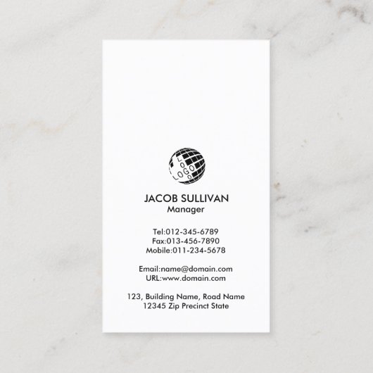 ガラス張りガラス工事業 名刺 (裏面)