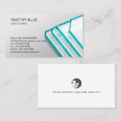 ガラス張りガラス工務名刺 名刺 (正面/裏面)