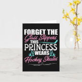 ガラス忘れのスリッパこのプリンセスはホックを着用 カード (黄色い花)