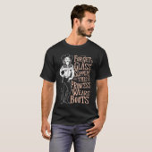 ガラス忘れスリッパプリンセスはブーツ1を着用 Tシャツ (正面フル)