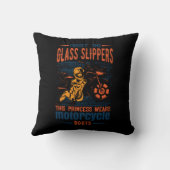 ガラス忘れスリッパプリンセスオートバイのブーツ クッション (裏面)