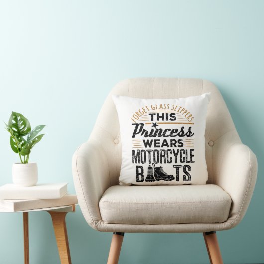 ガラス忘れスリッパプリンセスオートバイブーツ クッション (椅子)