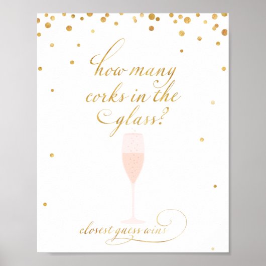 ガラス推理ゲームで何個のコルク ポスター (正面)