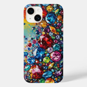 ガラス数々の色の宝石と宝石 Case-Mate iPhone 14ケース