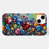 ガラス数々の色の宝石と宝石 Case-Mate iPhoneケース (裏面 (横))