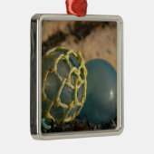 ガラス日本の魚釣りフロート メタルオーナメント (右)