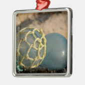 ガラス日本の魚釣りフロート メタルオーナメント (左)