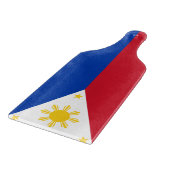 ガラス板パドル、フィリピン国旗 カッティングボード (角)