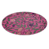 ガラス板：ウィリアム・モリス：ザクロ カッティングボード (角)