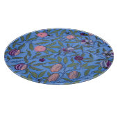 ガラス板：ウィリアム・モリス：ザクロ カッティングボード (角)