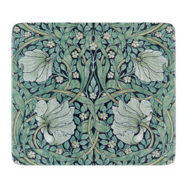 ガラス板：ウィリアム・モリス：パーペネル カッティングボード