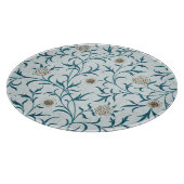 ガラス板：ウィリアム・モリス：フローラ カッティングボード (角)