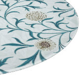 ガラス板：ウィリアム・モリス：フローラ カッティングボード (角)