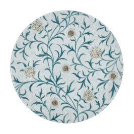 ガラス板：ウィリアム・モリス：フローラ カッティングボード