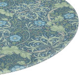 ガラス板：ウィリアム・モリス：海藻 カッティングボード (角)