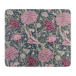 ガラス板：ウィリアム・モリス： CRAY カッティングボード