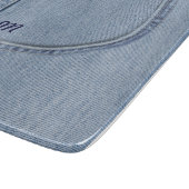 ガラス板「ジーンズ」 カッティングボード (角)