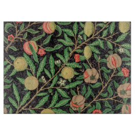 ガラス板：モリス：ザクロ カッティングボード