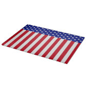 ガラス板 – ユニークデザイン米国国旗 カッティングボード (角)