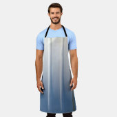 ガラス枠の茶色の枠付きドア エプロン (着用した状態)