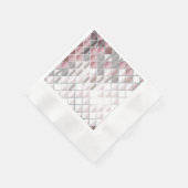 ガラス正方形 縁ありカクテルナプキン (角)