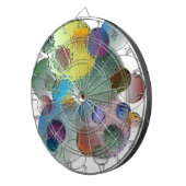 ガラス気泡 ダーツボード (正面右)