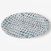 ガラス水の色パターン ペーパープレート (アングル)