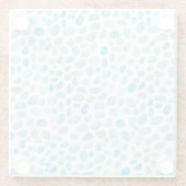 ガラス水の色絵画のビーチガラスコースター ガラスコースター (裏面)