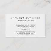 ガラス水彩白ストライプ 名刺 (裏面)