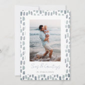 ガラス水彩 |沿岸モダンミニマル写真 シーズンカード (正面)