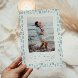 ガラス水彩 |沿岸モダンミニマル写真 シーズンカード