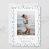 ガラス水彩 |沿岸モダンミニマル写真 シーズンカード (正面)