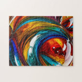 ガラス波 –  ジグソーパズル (横)