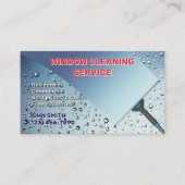 ガラス洗浄サービスの名刺 名刺 (正面)