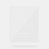 ガラス澄んは結婚アクリルの看板に名前がある アクリルサイン (正面)