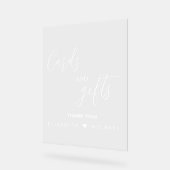 ガラス澄んは結婚アクリルの看板に名前がある アクリルサイン (傾斜)