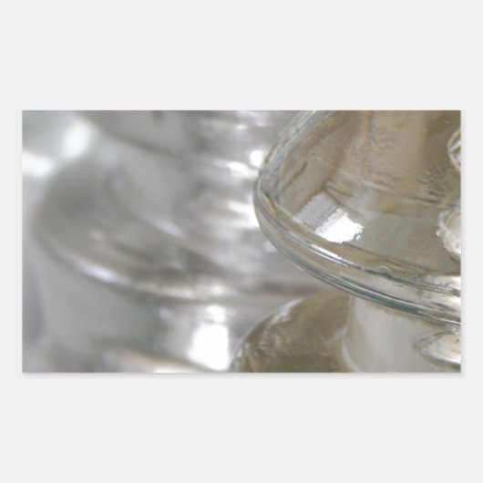 ガラス澄ん絶縁体 長方形シール (正面)