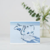 ガラス牛 ポストカード (スタンド正面)