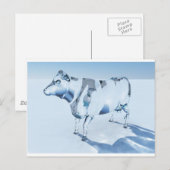 ガラス牛 ポストカード (正面/裏面)