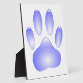 ガラス犬のポープリント フォトプラーク (側面)