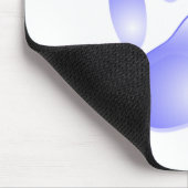 ガラス犬のポープリント マウスパッド (コーナー)