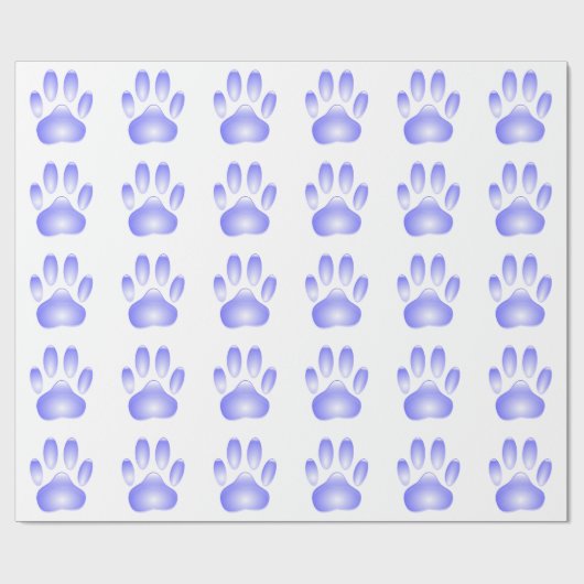 ガラス犬のポープリント ラッピングペーパー (フラット)