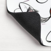 ガラス状のコイのマウスパッド マウスパッド (コーナー)