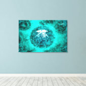 ガラス状のビュー2を持つH5N1ウイルスのグループ キャンバスプリント (インサイチュ (ウッドフロア))